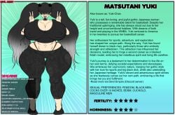 1female breasts busty devil_daddy matsutani_yuki oc_sheet yuki_(devil_daddy)