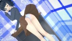 aletita capitana ecchi from_behind gukivt ojos_azules panties skirt_up twitch virtual_youtuber vtuber white_panties winking_at_viewer