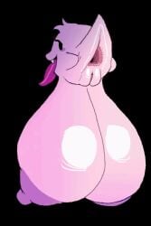animated anus backboob ball_with_boobs ball_with_hyper_features boo_(mario) breasts breasts_bigger_than_head casual_nudity female female_only ghost ghost_girl hanging_breasts hyper_breasts lewdicrousart nintendo nude teasing