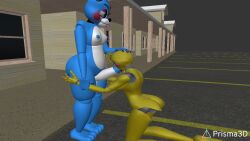 3d anthro anthro_only chica_(fnaf) disembowell_(artist) female five_nights_at_freddy's prisma3d tagme toy_bonnie_(fnaf) toy_chica_(disembowell)