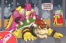 bara bowser cage cum fawful green_shell inside koopa male mario_(series) mario_and_luigi_(series) midbus multiple_males nintendo orgasm penis shell skaifox spiky_shell sweat yaoi