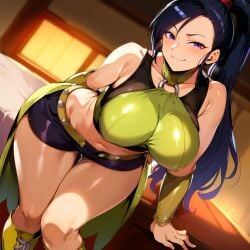 1girls ai_generated alternate_breast_size big_breasts bostin breasts busty curvaceous curvy curvy_body curvy_female curvy_figure dragon_quest dragon_quest_xi female huge_breasts jade_(dq11) large_breasts nipples sweat sweating sweaty sweaty_body sweaty_breasts thick_thighs thighs