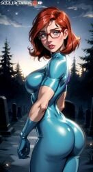 ai_generated bodysuit red_hair scooby-doo seizuredogs sfw velma_dinkley