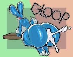 3_toes after_anal after_sex anal animatronic annoyed annoyed_expression anthro ass belly belly_on_table big_ass big_butt bubble_butt bunny butt_focus closed_eyes colored cum cum_fart cum_from_ass cum_gushing cum_in_ass cum_inside cum_overflow cum_splatter cumflated_belly cumflation femboy feminine_male five_nights_at_freddy&#039;s five_nights_at_freddy&#039;s_2 furry geometric_background girly hand_on_table huge_ass huge_butt hyper_ass implied_anal implied_sex inflation laying_on_table leaking_cum legs_together male male_focus male_only multicolored_background onomatopoeia projectile_cum rabbit robot shaded shiny side_view sidebelly simple_background small_tail solo sound_effects table tail thick_thighs thighs toy_bonnie_(fnaf) wide_hips zantanerz_(artist)