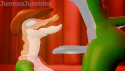 3d animated ass blowjob breasts cum cum_drip cum_on_body cum_on_face cum_outside fellatio furry futanari gay genderswap_(mtf) green_body gummigoo_(the_amazing_digital_circus) hat juneaujumbles long_penis long_tongue only_male penis rule_63 self_upload selfcest sound tagme tail the_amazing_digital_circus thick_ass thighs tongue video white_eyes yellow_body