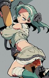 a.b.a ass blood green_hair guilty_gear guilty_gear_strive itsuka_neru paracelsus