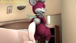 3d anal anal_insertion anal_sex big_ass big_butt chip_(sonic) dildo dildo_insertion dildo_penetration dildo_sitting fairy_wings femboy furry gay looking_down looking_pleasured nsfwsandy red_fur sfm smile smug toned toned_body toy wide_hips