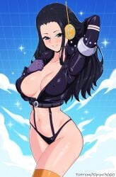 1girls breasts cleavage elpipe3000 female female_only high_resolution large_breasts looking_at_viewer nico_robin nico_robin_(egghead) one_piece one_piece:_egghead_arc solo thighhighs thighs very_high_resolution