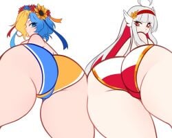 big_ass eastern_european female national_personification poland polish polish_flag slavic ukraine ukrainian ukrainian_chan ukrainian_flag_bikini ukrainian_girl