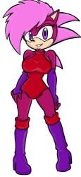 ass breasts costume hips magenta_body pink_hair seductive smile sonia_the_hedgehog sonic_(series) sonic_the_hedgehog sonic_the_hedgehog_(series) sonic_underground