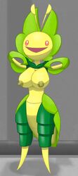 anthro big_breasts breasts female insect insects leavanny pokemon unknown_artist