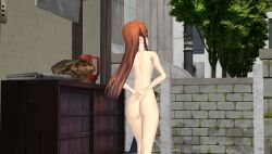 ass atlus casual exhibitionism eyewear female human naked nudist ofugh pale_skin persona persona_5 pubic_hair public sakura_futaba shameless streaking xnalara