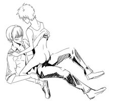 2boys anal blush gay kise_ryouta kuroko_no_basuke kuroko_tetsuya male multiple_boys pants_open shirt_lift tagme yaoi