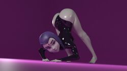 3d animated anus ass ass_shake bent_over big_ass big_thighs blender bubble_butt curvaceous curvy curvy_ass curvy_body curvy_figure curvy_thighs dc dc_comics grin grinning high_resolution highres jack-o_pose leotard looking_at_viewer loop looping_animation purple_hair rachel_roth raven_(dc) smile smiling tagme teen_titans toes twerking video xtra49