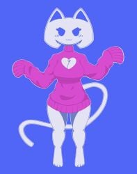 1girls :3 anthro cat_ears cat_girl cat_tail clyde_(discord) discord discord_(app) female furry medium_breasts purple_sweater thick_thighs