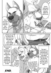 blush canine censored clothing comic dialogue feline furry gay german_shepherd grope licking lion male male/male male_only muscles no_humans penis police ron9 saliva shirt tongue translated trousers uniform yaoi