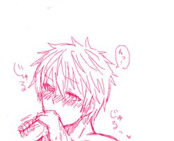 blush fellatio kuroko_no_basuke kuroko_tetsuya oral tagme yaoi