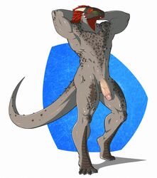 1boy argonian male male_only nude penis scalie skyrim solo spearfrost tail the_elder_scrolls