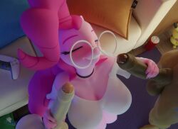 2026 3d 3d_(artwork) anthro background_noise big_breasts big_penis bouncing_balls bouncing_breasts brown_body bukkake button_mash_(mlp) can cartoon closed_eyes clothed clothed_female_nude_male clothing controller couch cum cum_in_mouth cum_on_face cum_on_hair cum_request cumshot_in_mouth double_handjob dualsense ejaculation equine erect_penis facial female foreskin friendship_is_magic glasses handjob hooves-art huge_breasts kneeling large_penis long_hair my_little_pony nipple_bulge no_ai nude open_mouth penis pikachu_plushie pillow pink_body pink_hair pinkie_pie_(mlp) pony pound_cake_(mlp) ps5_controller sexxyhorse short_playtime short_video soda_can sound tagme threesome tongue unseen_male_face video voice_acted western_cartoon white_body white_clothing white_topwear