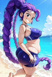 1girls 2026 2d 2d_(artwork) 2d_artwork alternate_ass_size alternate_body_type alternate_breast_size animate_inanimate ass big_ass big_breasts big_butt big_hair big_thighs bimbo bimbo_body bimbofication bimbofied black_eyes braid braided_hair braided_ponytail braids breasts butt curvy curvy_body curvy_female curvy_figure digital_art digital_drawing digital_drawing_(artwork) digital_media digital_media_(artwork) digital_painting_(artwork) doll doll_girl doll_joints female female_focus female_only grabbing hair hourglass_figure hourglass_figured_female humanoid humanoid_female inanimate_animate joints lily_lovebraids living_toy long_hair mascot_horror mob_entertainment mob_games pear-shaped_figure pear_shaped pear_shaped_female ponytail ponytail_(hair) ponytail_female poppy_playtime poppy_playtime_(chapter_5) purple_hair smile smiling solo solo_female solo_focus standing thick thick_ass thick_butt thick_hips thick_legs thick_thighs video_games wide_hips wide_thighs ai ai_generated ai_assisted ai_art ai-created tank_top tanktop sports_bra dolphin_shorts shorts short_shorts bottom_heavy tummy belly belly_button chubby chubby_female chubby_belly large_ass large_butt beach beach_background swimwear swimsuit trunks swimming_trunks side_view