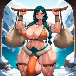 1futa 2026 ai_generated big_balls big_breasts big_penis brown_eyes casual casual_exposure casual_nudity celtic celtic_mythology celtic_tattoos child_bearing_hips cleavage excessive_pubic_hair flaccid flaccid_penis flexing flexing_muscles futa_only futanari green_hair hairy horny horny_futa huge_balls huge_breasts huge_cock hung_futa hyper_balls hyper_breasts hyper_penis imminent_rape imminent_sex looking_at_viewer looking_pleasured muscular muscular_futa musk musk_clouds necklace oc original original_character pubic_hair sweat sweatdrop sweating sweaty sweaty_balls thick_thighs thunder_thighs veiny_balls viralcat