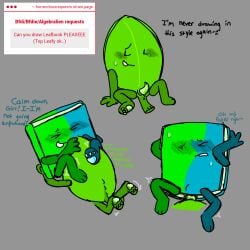 battle_for_dream_island belly_bulge bfdi book_(bfdi) dialogue digital_art digital_drawing digital_drawing_(artwork) digital_media digital_media_(artwork) digital_painting_(artwork) dw4evrr eating_out eating_pussy embarrassed embarrassed_exposed_female embarrassed_expression embarrassed_female embarrassed_naked_female embarrassed_nude_female embarrassed_nude_futa eyes_closed eyes_rolled_back eyes_rolling_back genital_fluids genital_slit kicking_feet leafy_(bfdi) legs_apart legs_open legs_over_head legs_over_partner's_shoulders legs_over_shoulders legs_overhead legs_spread legs_up licking_pussy looking_away no_humans non-human object_show object_shows on_back on_stomach one_eye_closed osc paws penetration pussy_juice pussy_juice_string pussy_juice_trail showing_off showing_off_penis showing_penis sitting sitting_on_floor slurping spread_legs spread_pussy spreading_pussy stomach_bulge sweat sweatdrop sweating tail tail_markings tail_tuft text tremble_lines tremble_spikes trembling trembling_for_pleasure trembling_legs trembling_lines trembling_pleasure trembling_spikes tummy_bulge unusual_anatomy unusual_genitalia unusual_genitalia_placement unusual_penis