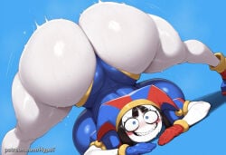 1girl ai_generated alternate_version_at_source ass big_ass big_breasts big_butt big_eyes big_hips blush breasts child_bearing_hips fortnite fortnite:_battle_royale hips_wider_than_shoulders huge_ass huge_breasts hypet jack-o_pose pale-skinned_female pale_skin pomni_(the_amazing_digital_circus) shiny shiny_skin simple_background steam steaming_body tagme the_amazing_digital_circus thick thick_ass thick_hips thick_legs thick_thighs thighs wide_hips