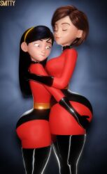 2girls 3d big_ass big_breasts bodysuit butt_grab closed_eyes daughter elastigirl female female_only grope helen_parr hug huge_ass huge_thighs latex mature mature_female milf mommy mother mother_and_daughter multiple_girls smile smitty34 tagme the_incredibles thigh_highs thighhighs violet_parr voluptuous voluptuous_female
