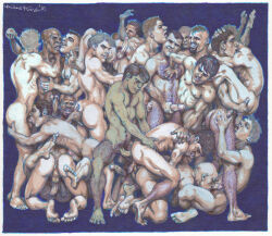 2010 dated dick_party gay male male_only michael_kirwan original tagme traditional_media yaoi