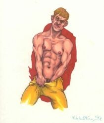 michael_kirwan traditional_media gay yaoi original tagme male male_only 1999 dated pubic_hair