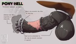 absurd_res accessory aennor animal_genitalia animal_penis balls big_balls bodily_fluids chastity_device cock_ring contraption_concept crotch_shot device dripping edging equid equine equine_genitalia equine_penis erection feral flared_penis genital_fluids genital_focus genitals hi_res jewelry male mammal metal mottled mottled_genitalia mottled_penis orgasm_denial penis penis_accessory penis_focus penis_jewelry phallic_chastity_device precum precum_drip side_view solo text torture_device unusual_chastity vein veiny_penis