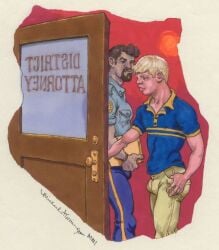 michael_kirwan traditional_media gay yaoi original tagme male male_only 2001 dated bulge