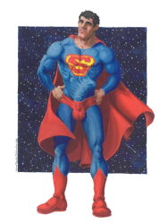 michael_kirwan traditional_media gay yaoi tagme male male_only superman_(series) superman bulge