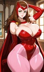 ai_generated curvaceous curvy houseofwaifu huge_breasts marvel marvel_comics scarlet_witch wanda_maximoff x-men