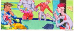 michael_kirwan traditional_media gay yaoi original tagme male male_only 2000 dated bulge