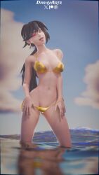 1girls 2026 3d 3d_(artwork) ;) bikini bikini_bottom bikini_top black_hair blender bra breasts cleavage dashyarts epic_games female female_focus female_only fortnite fortnite:_battle_royale freckles freckles_on_face green_eyes helsie_(fortnite) helsie_midnight_(fortnite) hi_res high_quality high_resolution highres light-skinned_female light_skin looking_at_viewer medium_breasts ocean one_eye_closed panties petite petite_body petite_female pool showing_off slim_waist small_breasts smile smiling standing tagme water watermark wink winking winking_at_viewer