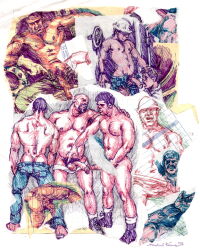 michael_kirwan traditional_media gay yaoi original tagme male male_only 1996 dated