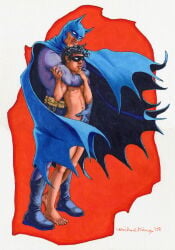 michael_kirwan traditional_media gay yaoi tagme male male_only 2008 dated batman_(series) batman robin_(dc) 2boys