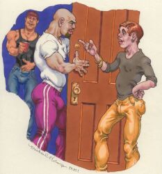 michael_kirwan traditional_media gay yaoi original tagme male male_only 2001 dated bulge