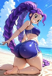 1girls 2026 2d 2d_(artwork) 2d_artwork ai ai-created ai_art ai_assisted ai_generated alternate_ass_size alternate_body_type alternate_breast_size animate_inanimate ass back back_view beach beach_background belly belly_button big_ass big_breasts big_butt big_hair big_thighs bimbo bimbo_body bimbofication bimbofied black_eyes bottom_heavy braid braided_hair braided_ponytail braids breasts butt chubby chubby_belly chubby_female curvy curvy_body curvy_female curvy_figure digital_art digital_drawing digital_drawing_(artwork) digital_media digital_media_(artwork) digital_painting_(artwork) doll doll_girl doll_joints dolphin_shorts feet female female_focus female_only grabbing hair hourglass_figure hourglass_figured_female humanoid humanoid_female inanimate_animate joints large_ass large_butt lily_lovebraids living_toy long_hair looking_back mascot_horror mob_entertainment mob_games on_knees pear-shaped_figure pear_shaped pear_shaped_female ponytail ponytail_(hair) ponytail_female poppy_playtime poppy_playtime_(chapter_5) purple_hair short_shorts shorts side_view smile smiling soles solo solo_female solo_focus sports_bra swimming_trunks swimsuit swimwear tank_top tanktop thick thick_ass thick_butt thick_hips thick_legs thick_thighs trunks tummy video_games wide_hips wide_thighs