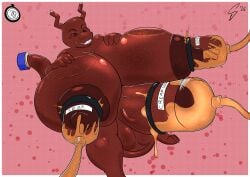anthro balls big_balls big_breasts big_penis bodily_fluids breast_milking breasts dragon food food_creature genitals gynomorph hi_res huge_balls huge_breasts huge_penis hyper hyper_balls hyper_breasts hyper_genitalia hyper_penis intersex lactating machine milking_cum milking_machine mythological_creature mythological_scalie mythology penis scalie solo squealydealy trans_(lore) trans_woman_(lore)
