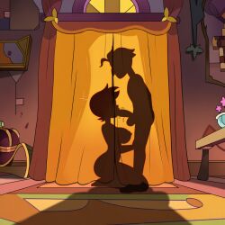 1boy 1girls ai_generated cheating dark hidden_sex hunter_(the_owl_house) large_breasts luz_noceda novelai nude raiderofcause sex shadow sillouette tagme the_owl_house penis large_penis blowjob hidden_blowjob