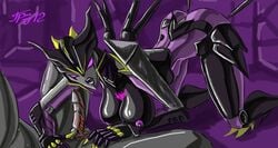 airachnid alien alien_girl breasts grriva imminent_fellatio imminent_oral machine mechanical megatron purple_body purple_nipples purple_skin robot robot_girl straight sucking transformers transformers_prime