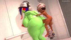 1boy 1boy1girl 1girls 3d 3d_(artwork) acht_(splatoon) agent_8_(splatoon) anal anal_sex areolae ass ass_focus big_areola big_breasts big_butt big_thighs breasts bubble_ass bubble_butt green_body green_skin hat hyper hyper_breasts hyper_penis large_breasts larger_female leviantan581re longer_than_10_seconds longer_than_2_minutes longer_than_3_minutes longer_than_one_minute male_agent_8_(splatoon) male_penetrating_female multicolored_hair octoling octoling_boy octoling_girl open_mouth pearl_drone_(splatoon) penis_in_ass shorter_than_10_seconds smaller_male sound splatoon splatoon_(series) tagme thick_ass thighs video