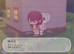 1boy 1girls blush chibi female from_behind hanasato_minori project_sekai sex
