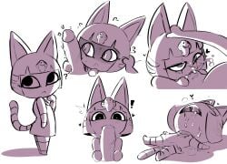 2021 :< absurd_res animal_crossing ankha ankha_(animal_crossing) anthro anthro_penetrated anticipation aroused bangs big_eyes big_penis blunt_bangs blush blush_lines bob_cut bodily_fluids chibi clothing cum cum_in_mouth cum_inside cum_on_face deep_throat digital_drawing_(artwork) digital_media_(artwork) disembodied_penis domestic_cat dress drooling duo ejaculation erection exclamation_point face_squish faceless_character faceless_male fangs featureless_hands felid feline felis fellatio female female_penetrated flat_chested genital_fluids genitals heart_eyes heart_symbol hi_res holding_another's_penis holding_head kalasiris looking_at_genitalia looking_at_penis looking_pleasured love lying makeup male male/female male_penetrating male_penetrating_female mammal markings mascara monochrome multiple_scenes narrowed_eyes nintendo on_back on_model open_mouth oral oral_penetration pectoral_(jewelry) penetration penile penis penis_in_mouth penis_on_cheek question_mark running_makeup running_mascara saliva scared sequence sex simple_background solo_focus spread_legs spreading squish standing striped_markings striped_tail stripes tail tail_markings teeth tenshigarden unconscious uraeus vein veiny_penis white_background