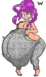 1girls alternate_ass_size alternate_body_type alternate_breast_size alternate_hairstyle barefoot belly belly_bigger_than_head belly_bulge belly_button belly_expansion belly_inflation big_ass big_belly big_breasts big_thighs black_eyes braid braided_hair braided_ponytail braids cartoony clothed clothed_female convenient_censoring covered_nipples creepy creepy_face creepy_smile cum_inflated_belly cum_inflation curvy curvy_figure female female_focus female_only full_belly full_body full_of_cum grin grinning huge_belly hyper_belly lily_lovebraids long_hair looking_at_viewer mob_entertainment mob_games navel overalls overalls_only plump pointy_teeth ponytail ponytail_(hair) ponytail_female poppy_playtime poppy_playtime_(chapter_5) pregnancy pregnant pregnant_belly pregnant_female purple_hair ready_to_pop smile smiling solo solo_female solo_focus standing stomach stomach_bulge tan_body tan_skin thick_thighs tight_clothing toy voluptuous voluptuous_female wide_hips wonderoftaboo