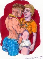 michael_kirwan traditional_media gay yaoi original tagme male male_only 2001 dated