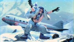 1boy 1girls 3d anal animated boots female froggysfm full_nelson full_nelson_anal interspecies legs_up male male/female miss_pauling no_sound outdoors rape sex size_difference snow snowing team_fortress_2 video winter yeti