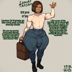 1femboy 1male ai_generated big_ass big_thighs blue_eyes boots civitai cock_bulge curvaceous curvaceous_figure curvy curvy_figure dark-skinned_femboy dark-skinned_male dark_hair dark_skin fat_ass fat_thighs femboy fit fit_femboy fit_male hips jonnidabun lemar_(jonnidabun) lore male male_only original original_character penis_bulge thick_ass thick_thighs voluptuous voluptuous_femboy voluptuous_male wide_hips